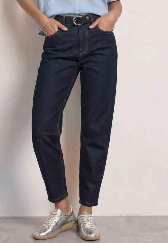 High Waist Barrel Leg Jeans im Loose Fit