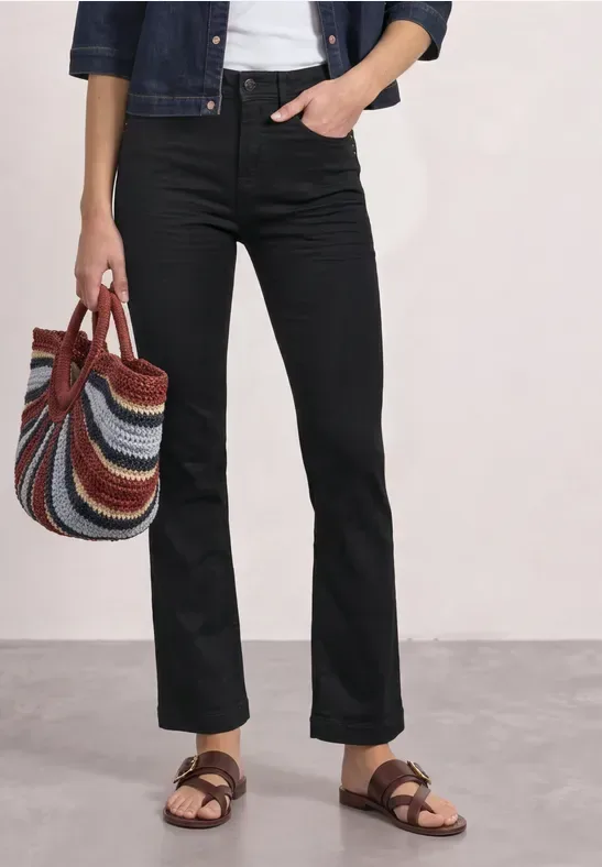 High Waist Bootcut Jeans im Slim Fit