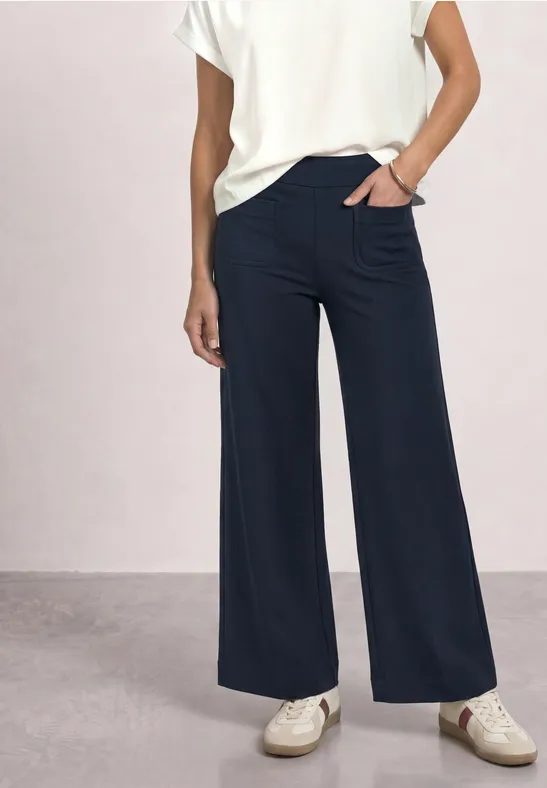 High Waist Straight Leg Hose im Casual Fit
