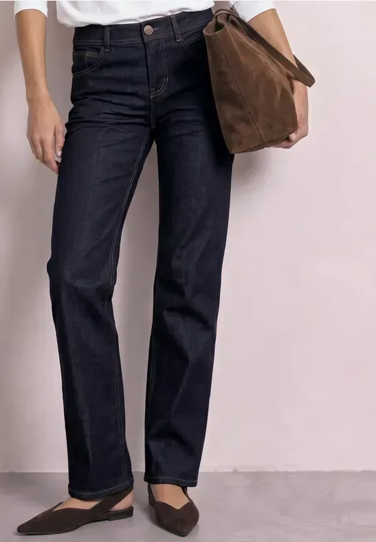 Mid Waist Straight leg Jeans im Casual Fit