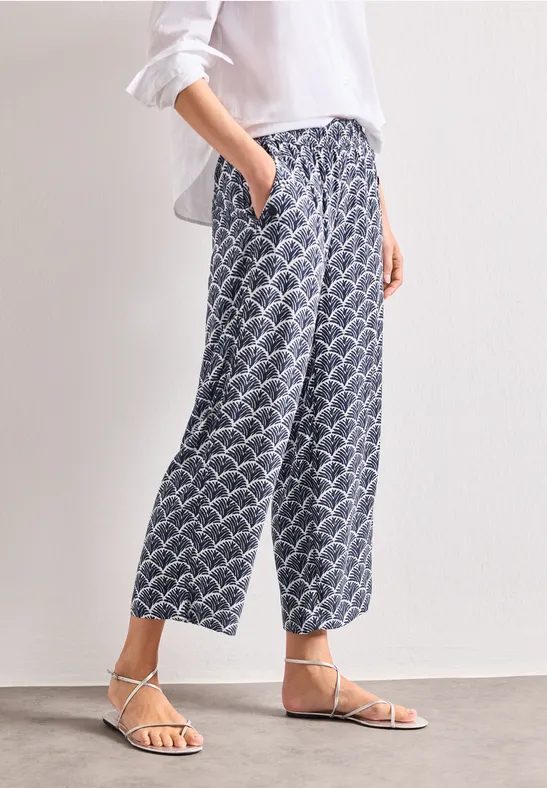 High Waist Wide Leg Hose im Loose Fit