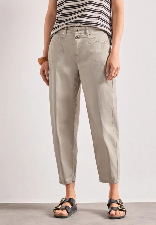 High Waist Barrel Leg Hose