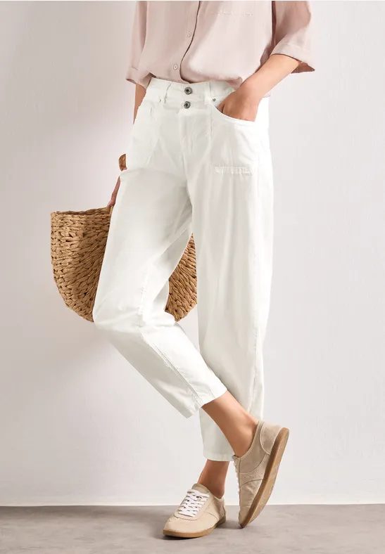 High Waist Barrel Leg Hose