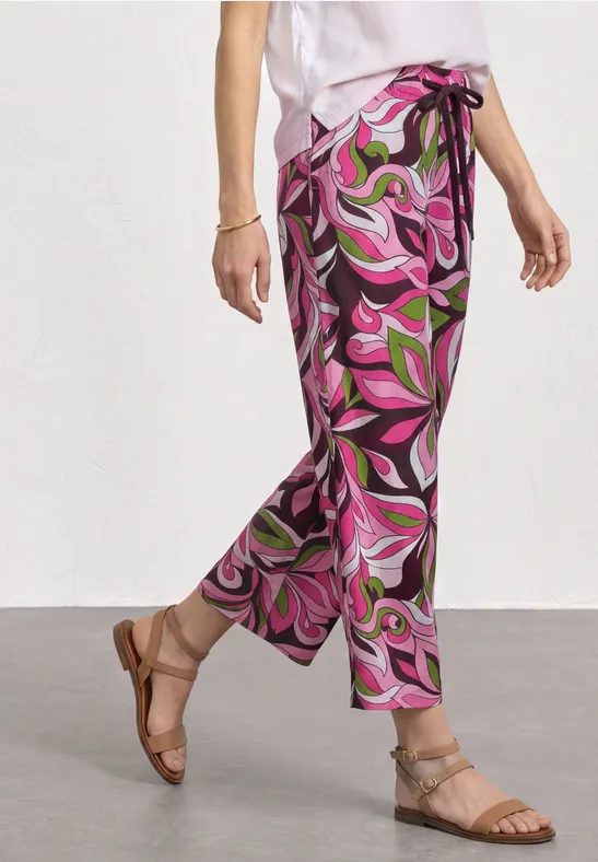 7/8 Wide Leg Hose im Loose Fit