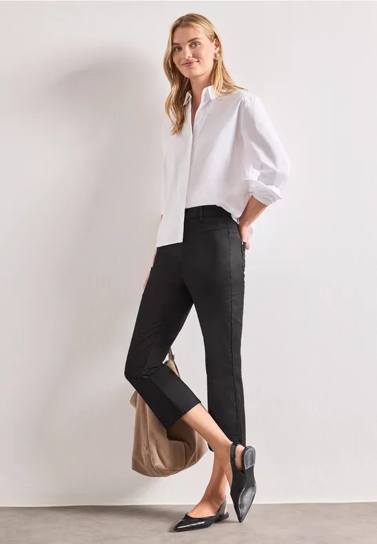 3/4 Flared Leg Hose im Casual Fit