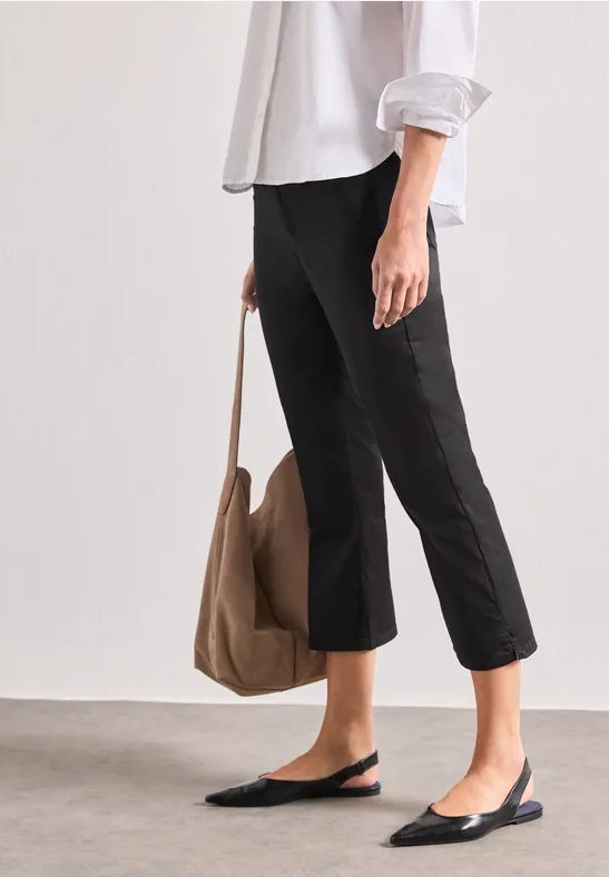 3/4 Flared Leg Hose im Casual Fit