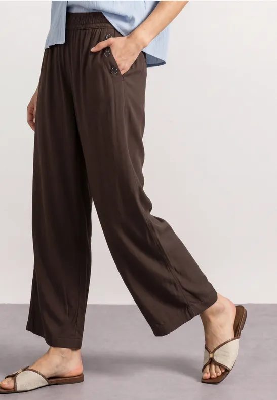 High Waist Wide Leg Hose im Loose Fit