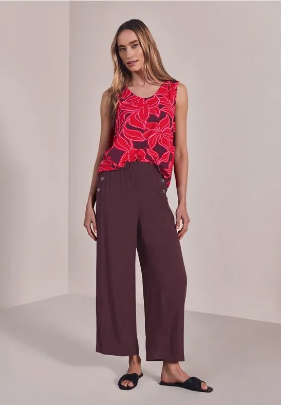 High Waist Wide Leg Hose im Loose Fit