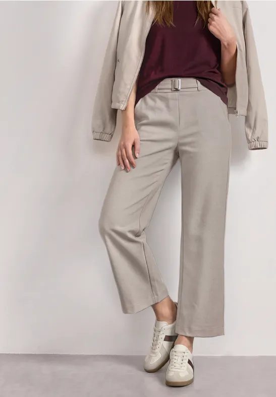 High Waist Culotte mit Schnallendetail