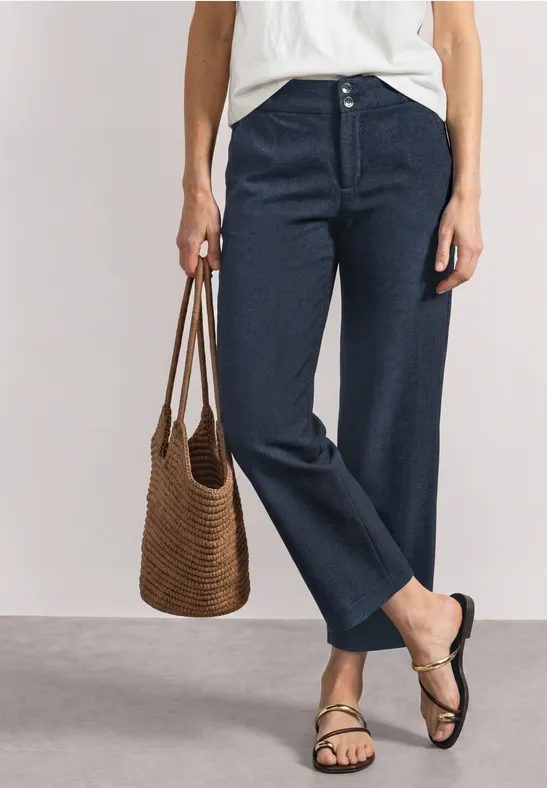 High Waist Jerseyhose im Casual Fit