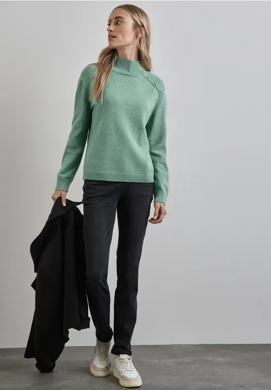 Pullover mit Knopfdetail