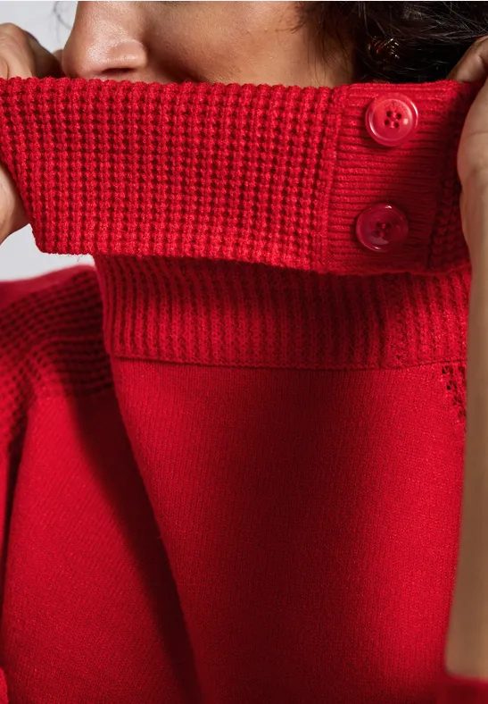 Pullover mit Stehkragen