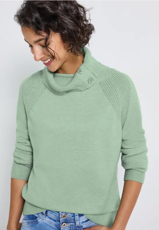 Pullover mit Stehkragen