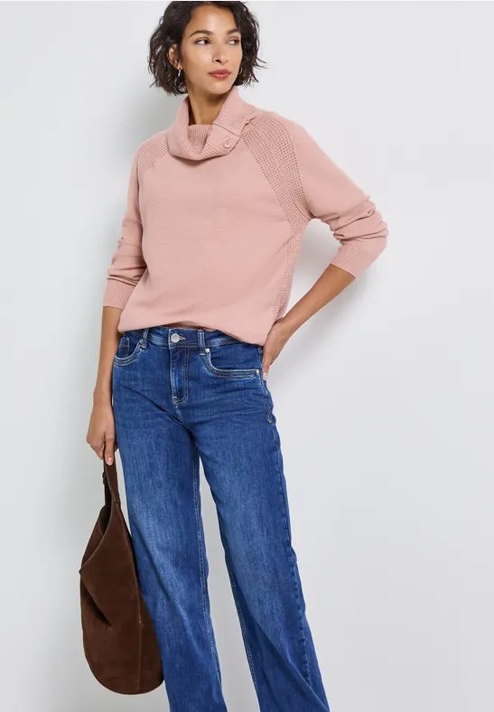 Pullover mit Stehkragen