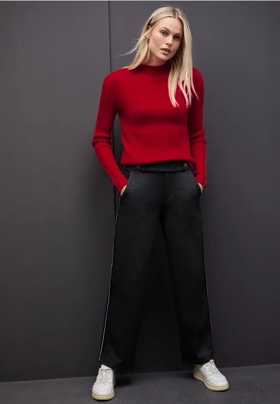 Pullover in Rippstruktur