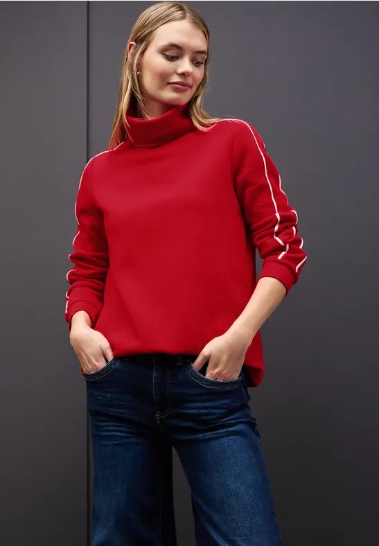 Sweatshirt mit Stehkragen