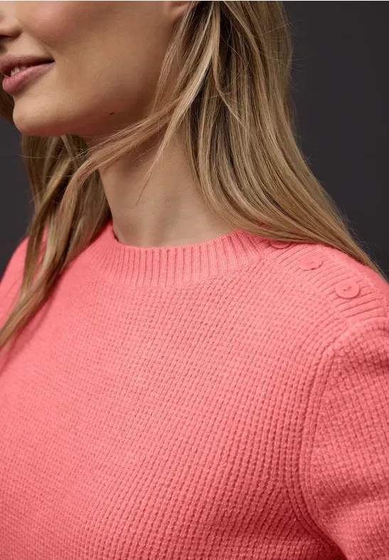 Pullover mit Knopfdetail
