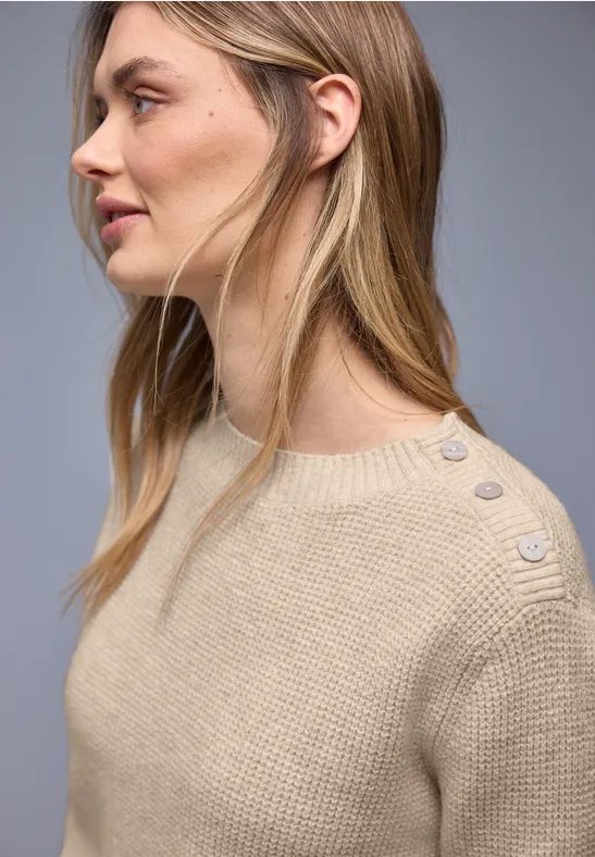 Pullover mit Knopfdetail