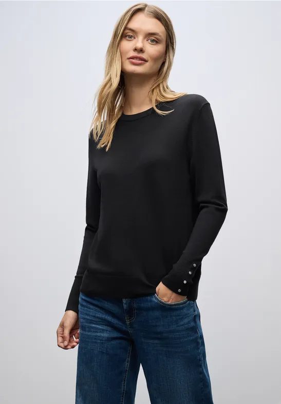 Pullover mit Knopfdetail