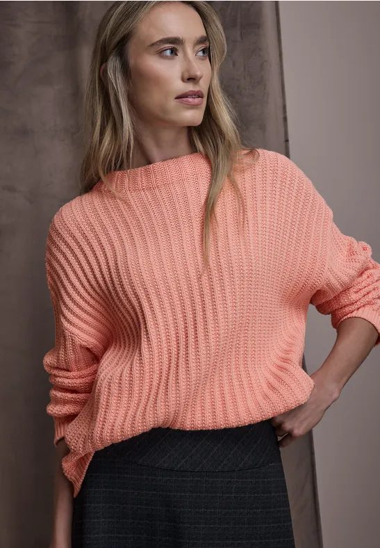 Turtleneck Strukturpullover