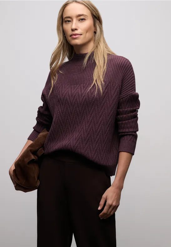 Pullover mit Strukturmix