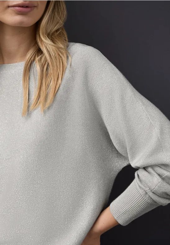 Glitzernder Dolman Pullover