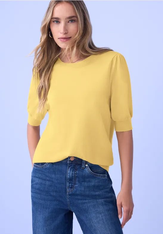 Pullover in Unifarbe