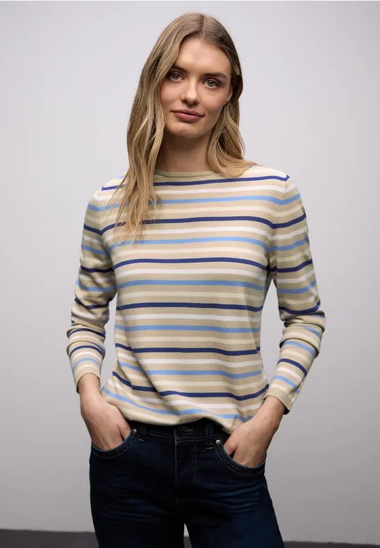 Gestreifter Pullover