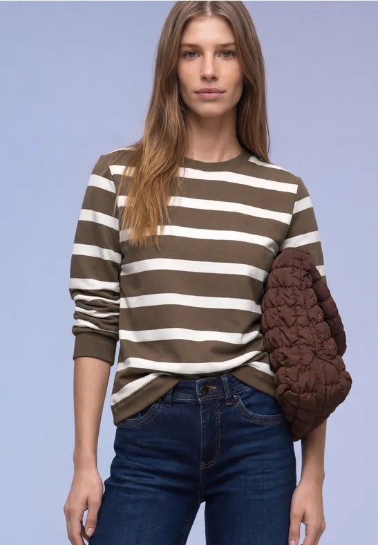 Gestreiftes Sweatshirt