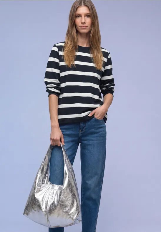 Gestreiftes Sweatshirt