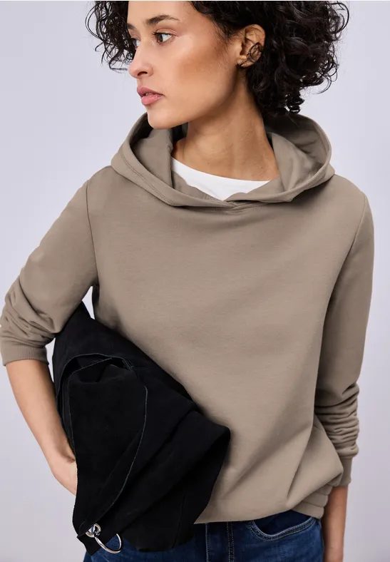 Hoodie in Unifarbe