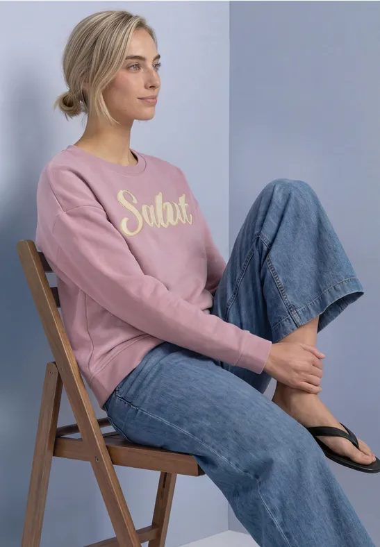 Langarm Sweatshirt mit Artwork
