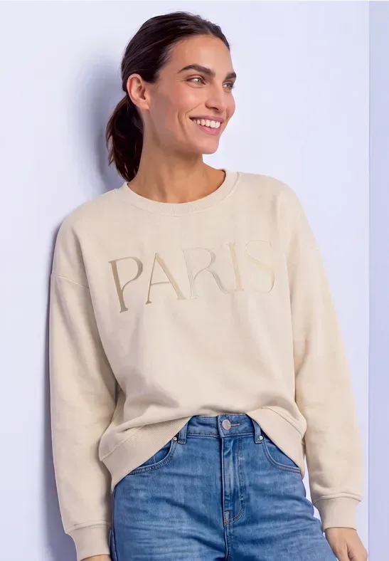 Loose Fit Sweatshirt mit Artwork