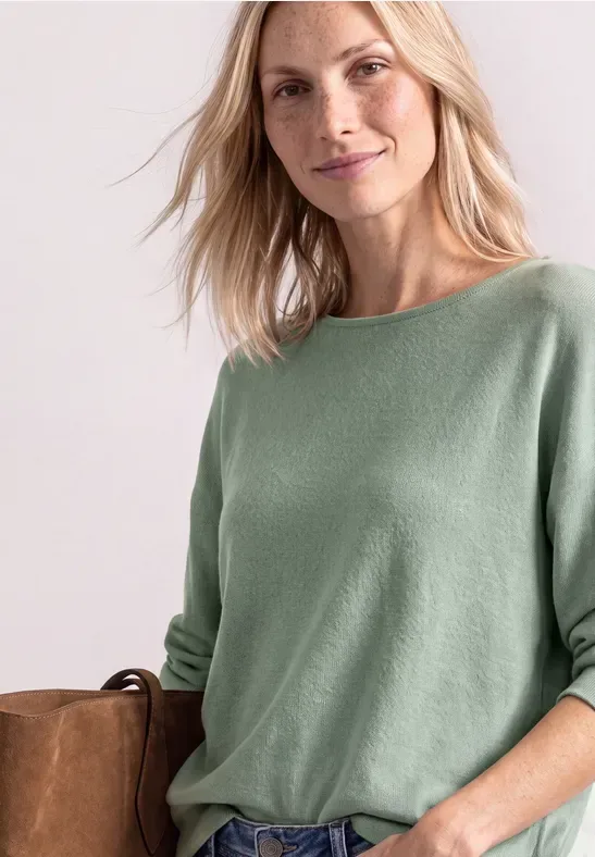 Dolman Pullover mit Boat Neck