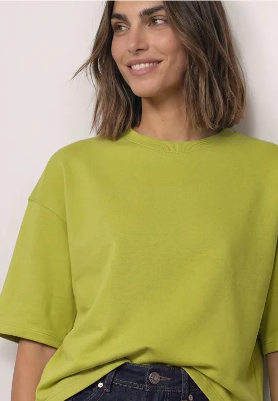 Kurzarm Sweatshirt mit Rundhals