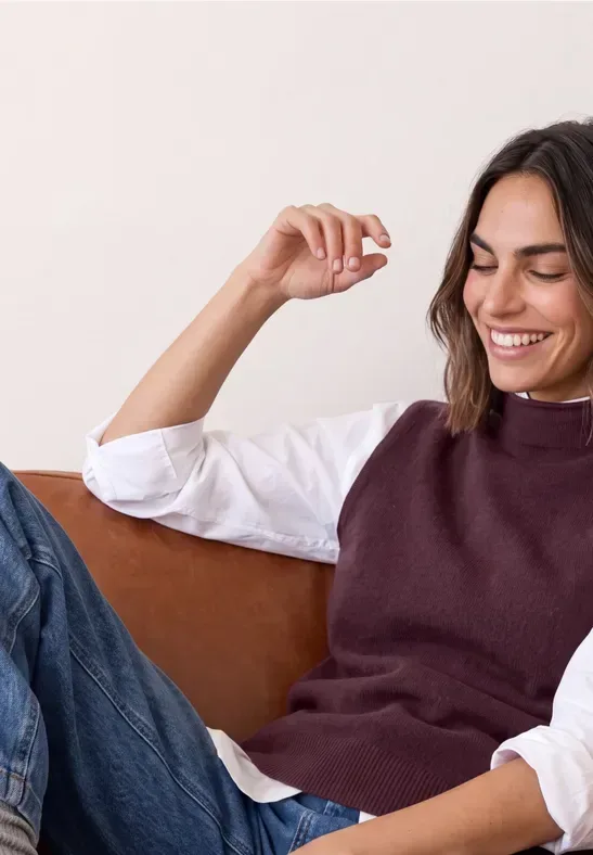 Pullunder mit Turtle Neck und Rollkanten