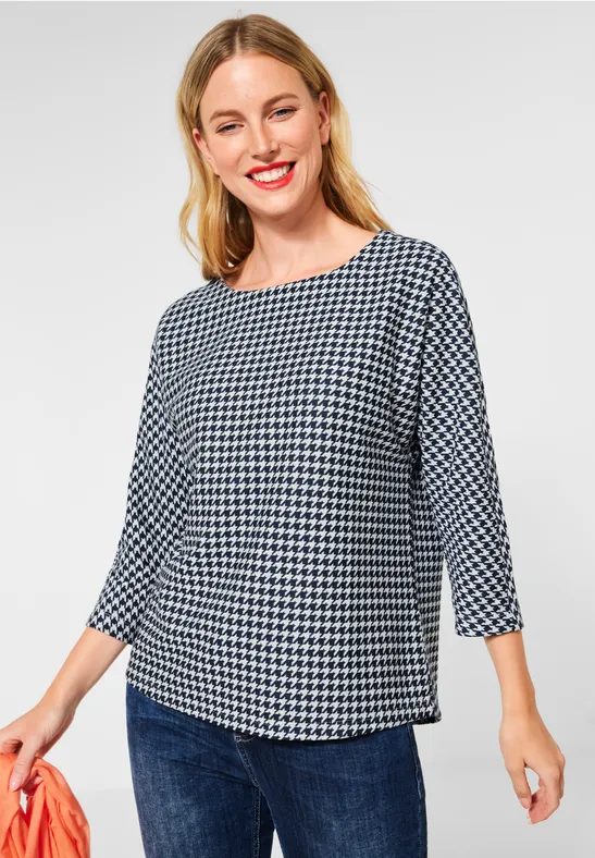 Shirt im Jacquard Muster