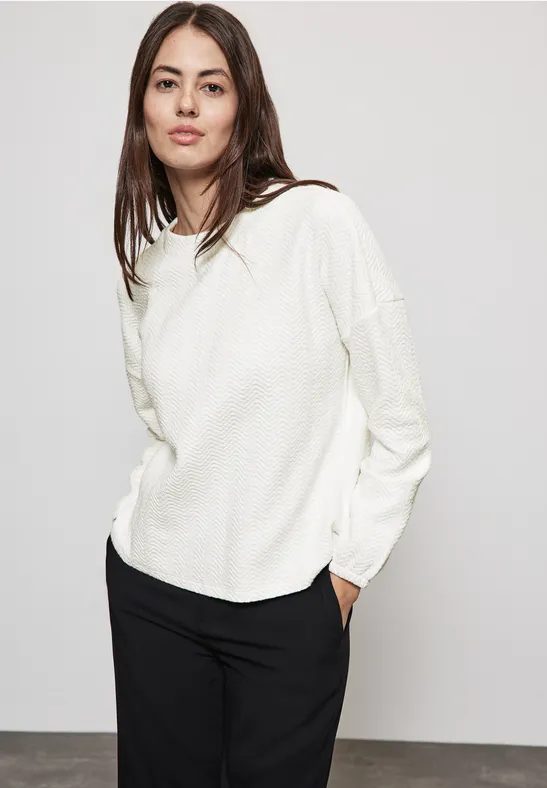 Strukturshirt mit Turtleneck