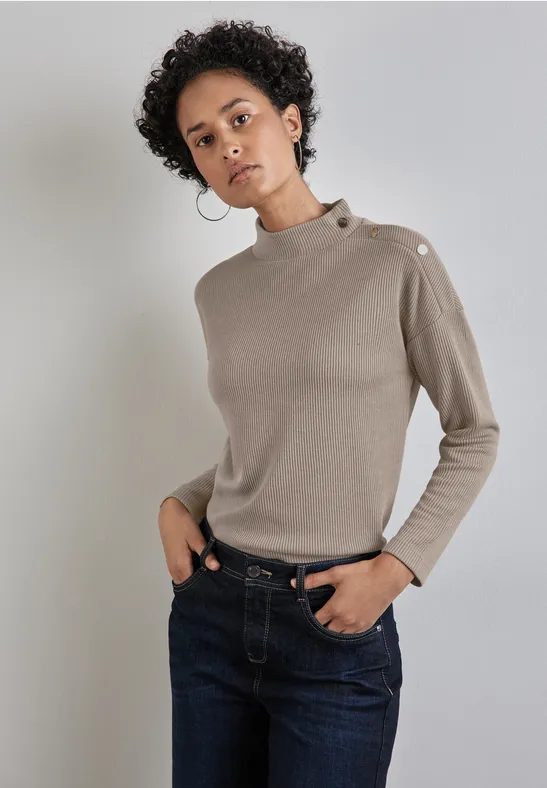 Strukturshirt mit Knöpfen