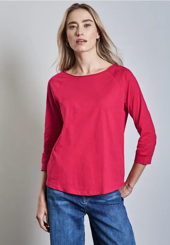 Shirt in Unifarbe