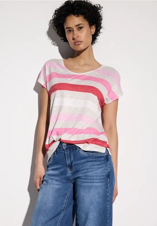 STREET ONE Shirttop, mit Streifenmuster