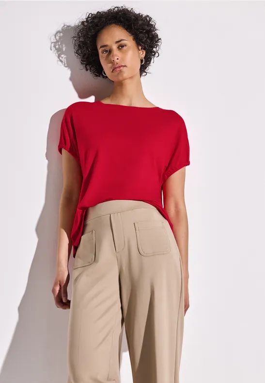 Shirt in Unifarbe