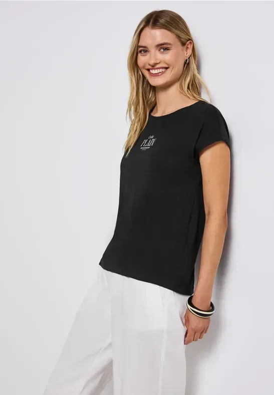 Basic Shirt mit Wording