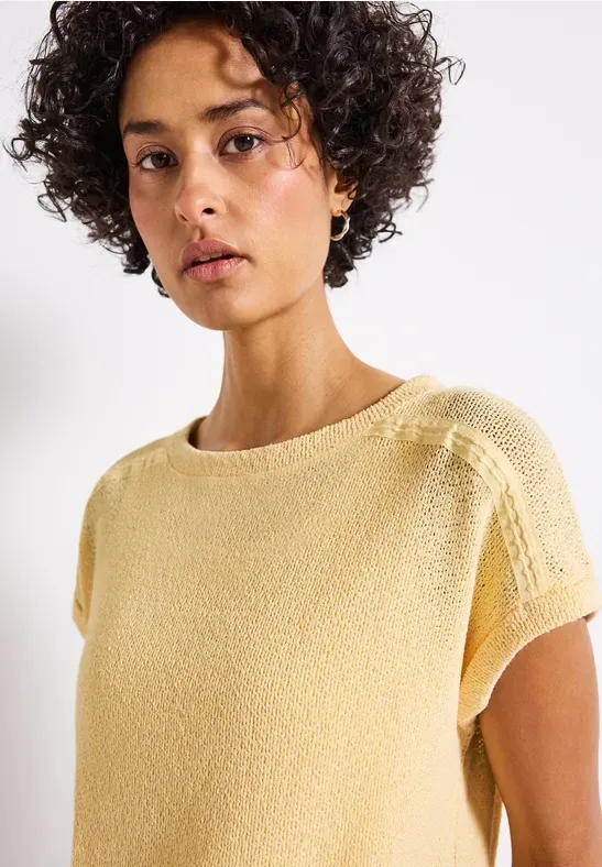 Strick-Look T-Shirt