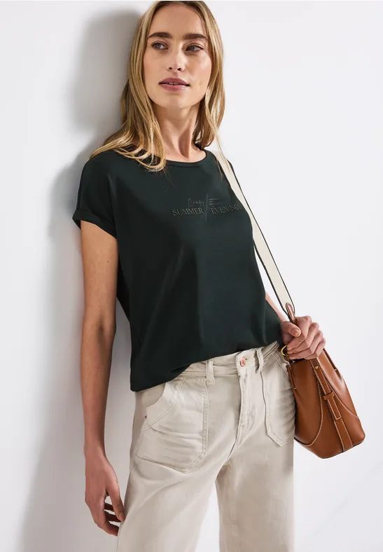 Basic Shirt mit Print