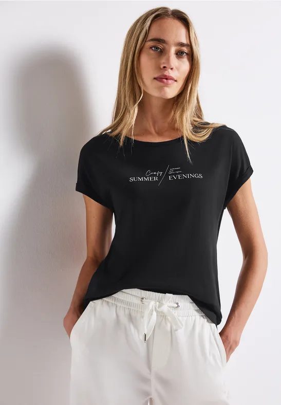 Basic Shirt mit Print