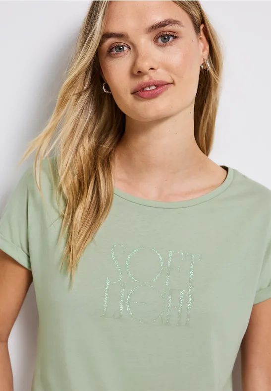 Basic Shirt mit Print
