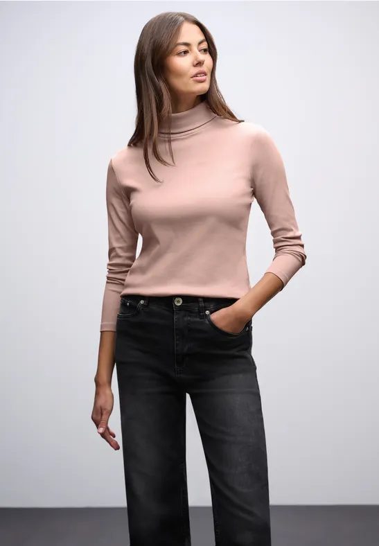 Basic Rollkragenshirt