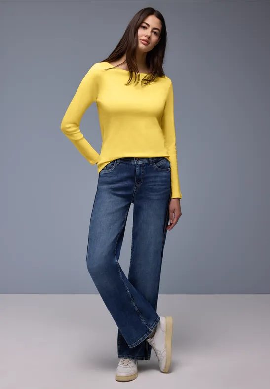 Shirt in Unifarbe
