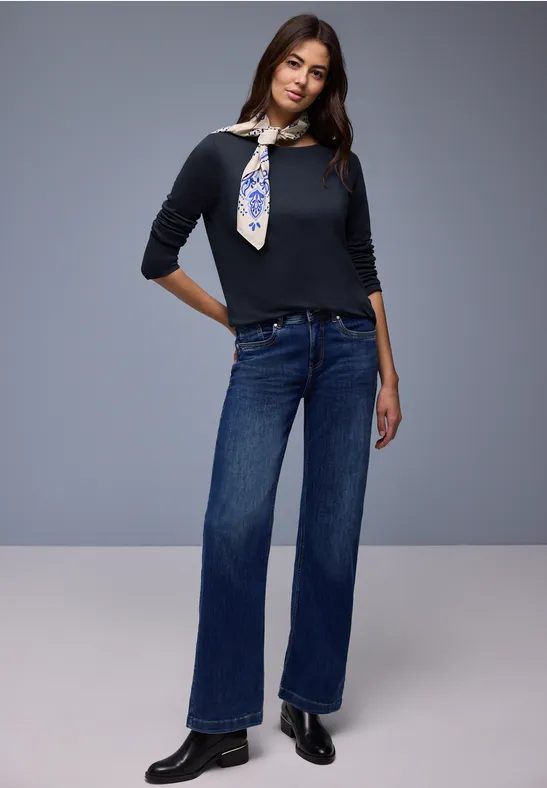 Shirt in Unifarbe